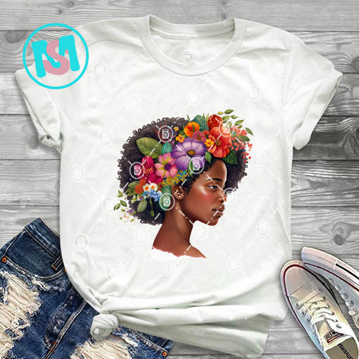 Afro Black Girl bundle, Black Queen PNG, Queen PNG