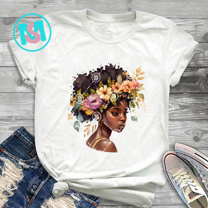 Afro Black Girl bundle, Black Queen PNG, Queen PNG - Buy t-shirt designs