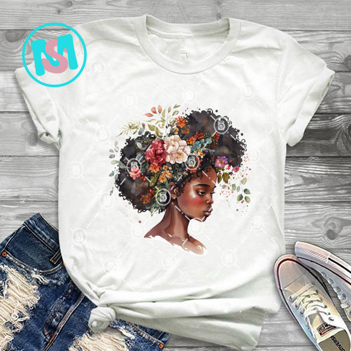 Afro Black Girl bundle, Black Queen PNG, Queen PNG