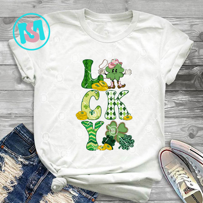 Happy St.Patrick's Day Bundle part 4, Clover, Lucky, Daddy, Cowboy