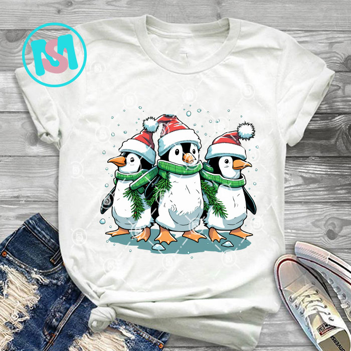 Merry Christmas Animals Squad Bundle, Cows, Rabbit, Cat, Bear, Flamingo, Raccon, Panda, Pig