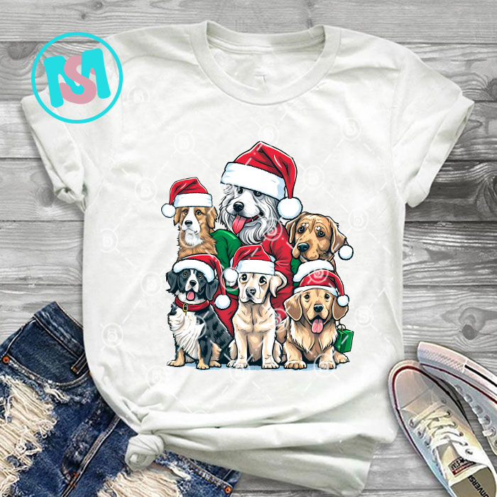 Merry Christmas Animals Squad Bundle, Cows, Rabbit, Cat, Bear, Flamingo, Raccon, Panda, Pig