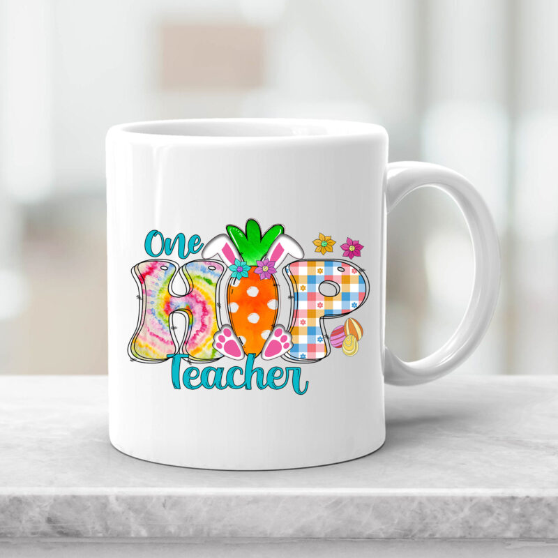 One Hip Teacher Happy Easter Bunny Funny Rabbit April NC 2702