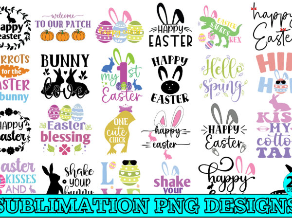 Easter sublimation bundle-6 vector clipart