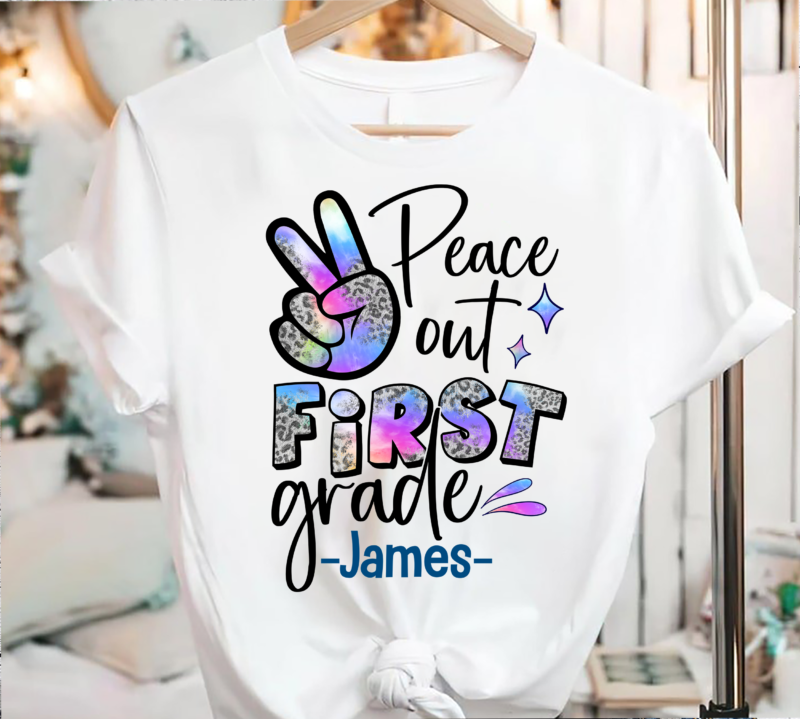 Peace Out 1st grade shirt