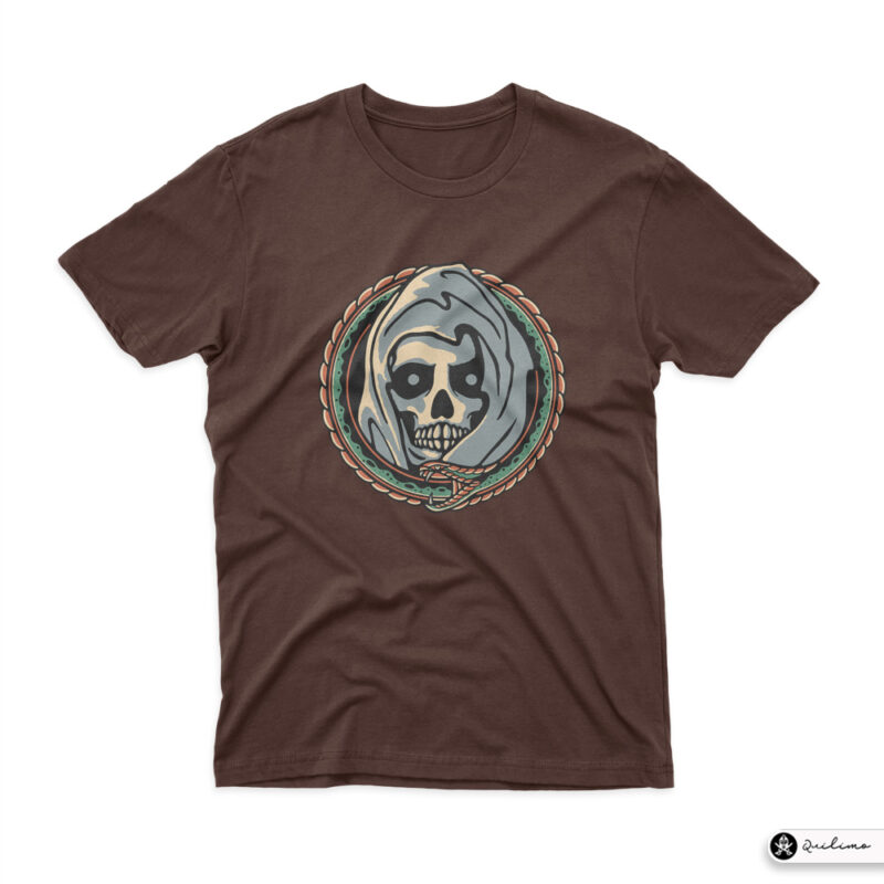 Grim Reaper and Snake - Buy t-shirt designs