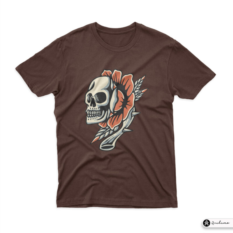 Skull Flower - Buy t-shirt designs