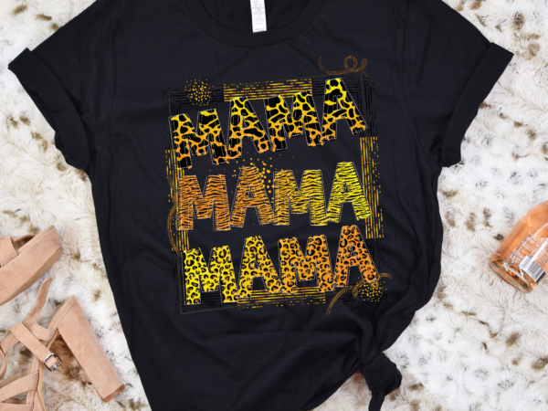 Rd boho mama mini, matching designs, retro mama mini leopard, leopard print mama design