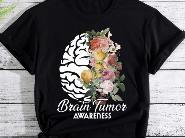 Rd floral brain tumor awareness month, brain cancer month, gray ribbon awareness gift shirt