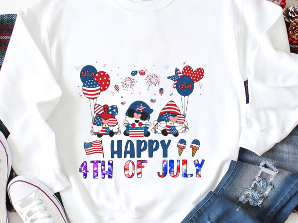 Rd gnomes happy 4th of july, american gnome, usa flag, patriotic american, independence day gift shirt
