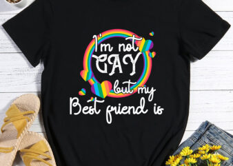 RD I_m Not Gay But My Best Friend Is Shirt, LGBT Month Shirt, LGBT Accept Support T-Shirt, Rainbow T-Shirt