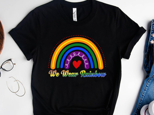 Rd in june we wear rainbow lgbt gay pride family heart, lgbt support shirt, lgbt pride month, love is love, lgbtq ally gay pride shirt