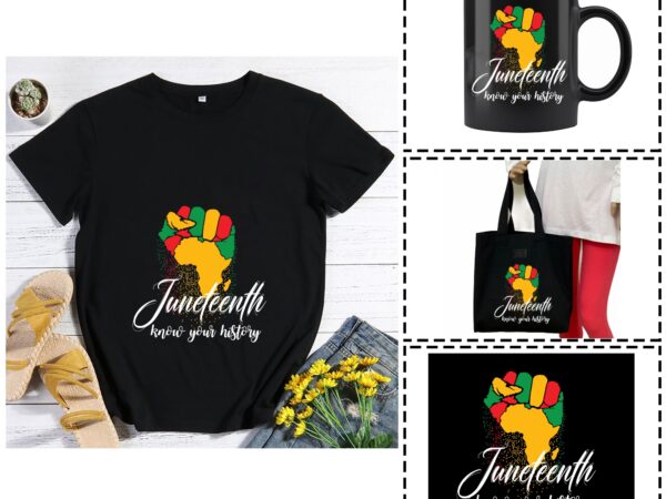 Rd juneteenth png, fist png, africa png, black history png, blm png, know your history, png t shirt design online