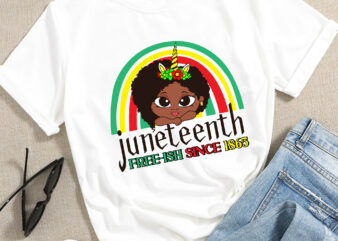 RD Juneteenth Unicorn Girl png Little Afro Girl Peekaboo Girl png Rainbow Unicorn, Juneteenth Shirt-2 t shirt design online