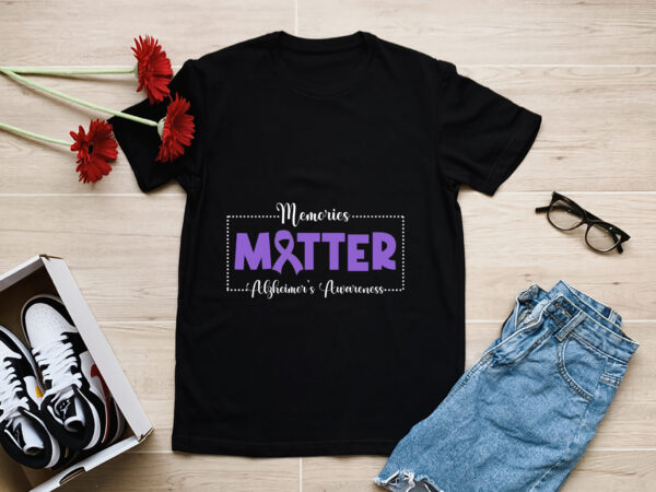Rd memories matter alzheimer_s awareness, alzheimers day, purple ribbon, support squad gift shirt