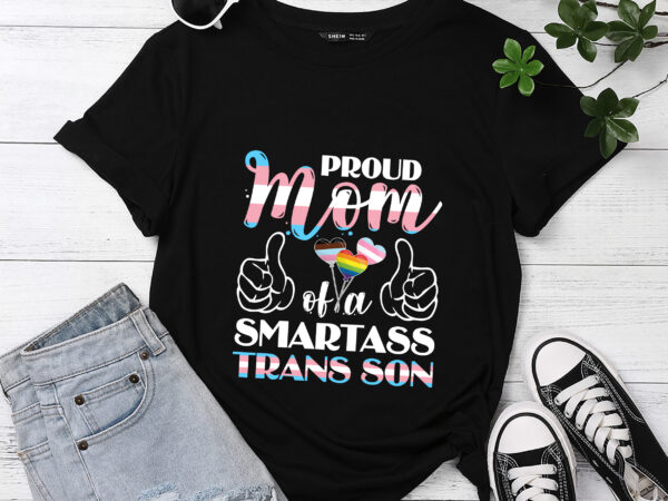 Rd proud mom of a smartass trans son shirt, lgbt shirt, mommy mother t-shirt, gift for mom