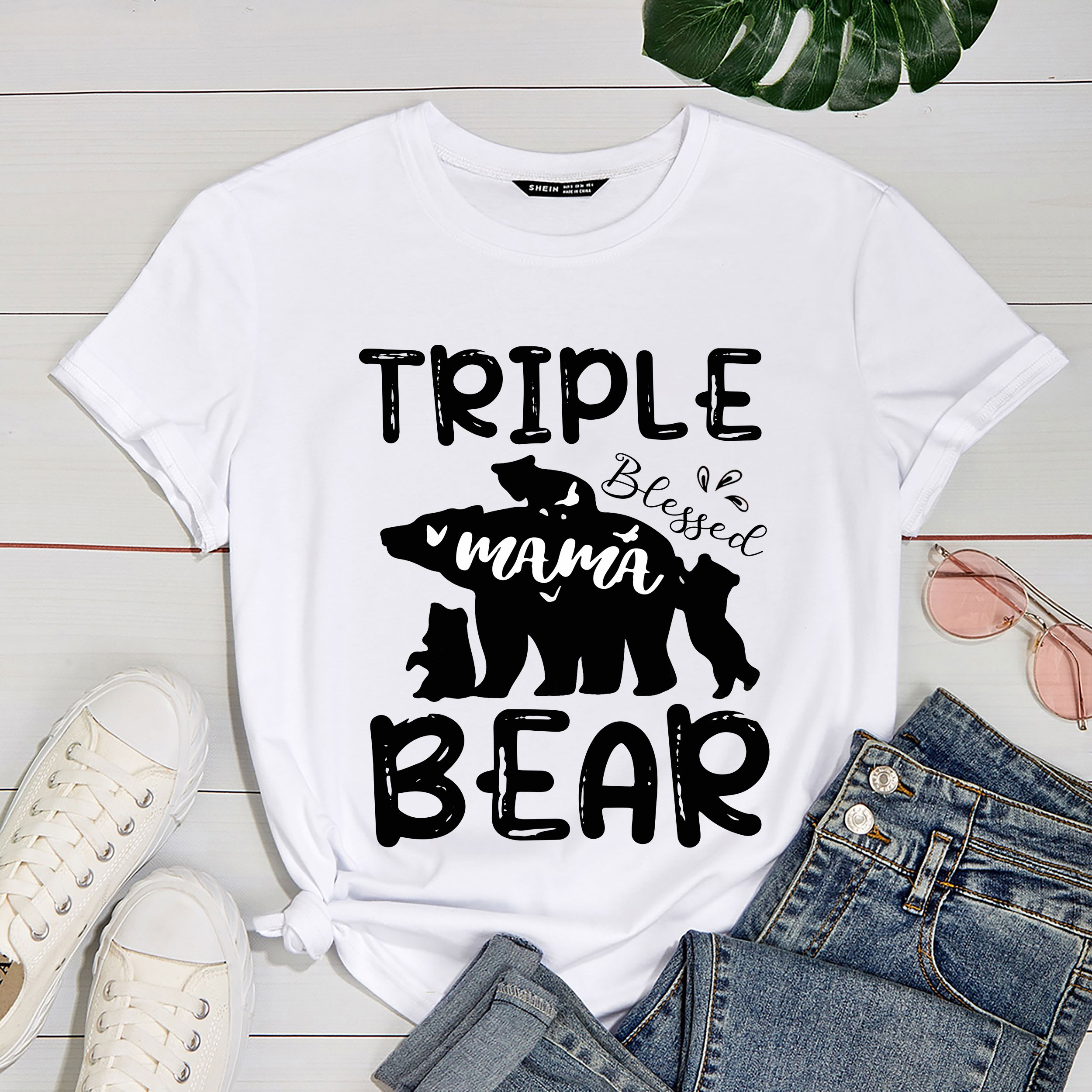 RD-Triple-Blessed-Mama-Bear-Shirt-For-Moms-With-Three-Kids-Shirt t shirt  design online