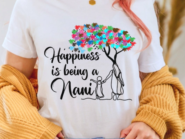 Rd womens happiness is being a nani tshirt cute mother_s day gifts shirt