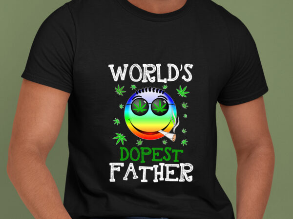 Rd world’s dopest father shirt, weed leaf shirt, cannabis 2022 frog shirt, father_s day gift t shirt design online