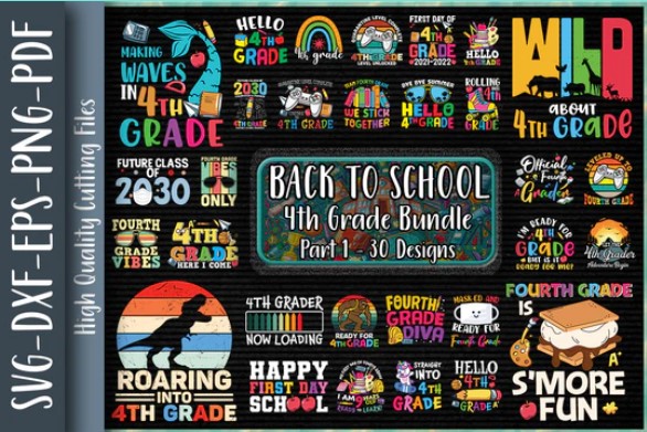 Back to school t-shirt bundle ,back to school svg bundle,svgs,quotes-and-sayings,food-drink,print-cut,mini-bundles,on-sale girl first day of school shirt, pre-k svg, kindergarten, 1st, 2 grade shirt svg file for cricut & silhouette, png,hello