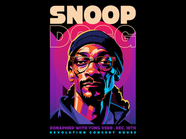 Snoop dogg t shirt template vector