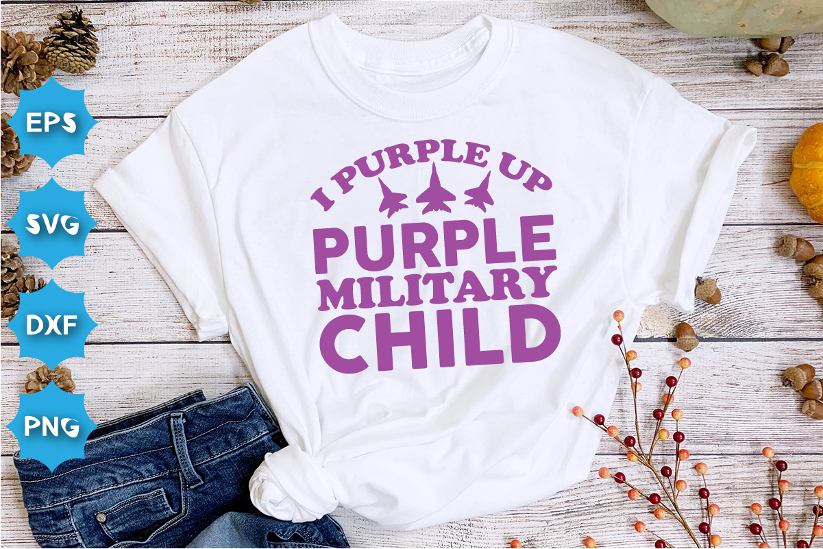 I Purple Up Purple Military Child, Purple Up For Military Kids 