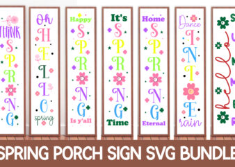 Spring Porch Sign SVG Bundle. Vertical front signs.,Spring SVG Bundle, Easter SVG Bundle, Welcome Spring Svg, Spring Svg, Happy Easter Svg, Easter Svg, Spring Cut Files, Cricut, Png, Svg Spring