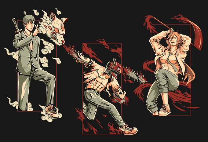 Makima Chainsaw Man Digital Art for Printing Anime (Download Now) 
