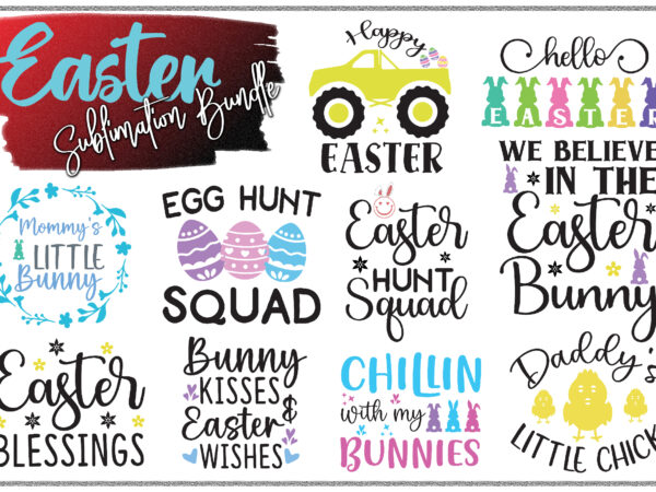 11 easter sublimation bundle