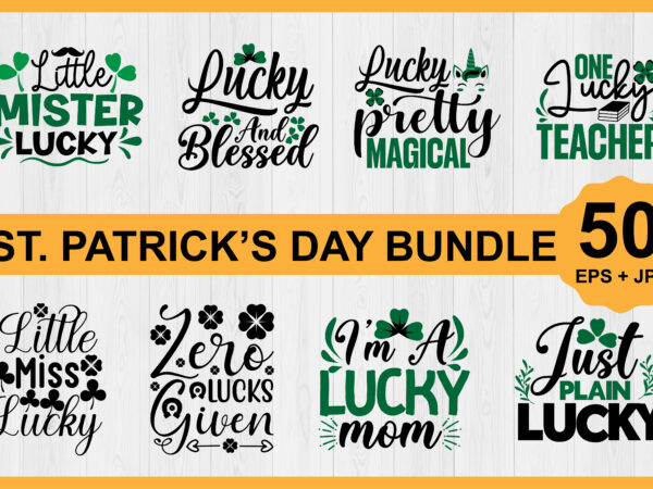 St.patrick’s day shirt bundle print template, lucky charms, irish, everyone has a little luck typography design shirt print template, typography design for shirt, mugs, iron, glass, stickers, hoodies, pillows, phone