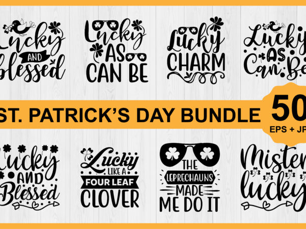 St.patrick’s day shirt bundle print template, lucky charms, irish, everyone has a little luck typography design shirt print template, typography design for shirt, mugs, iron, glass, stickers, hoodies, pillows, phone