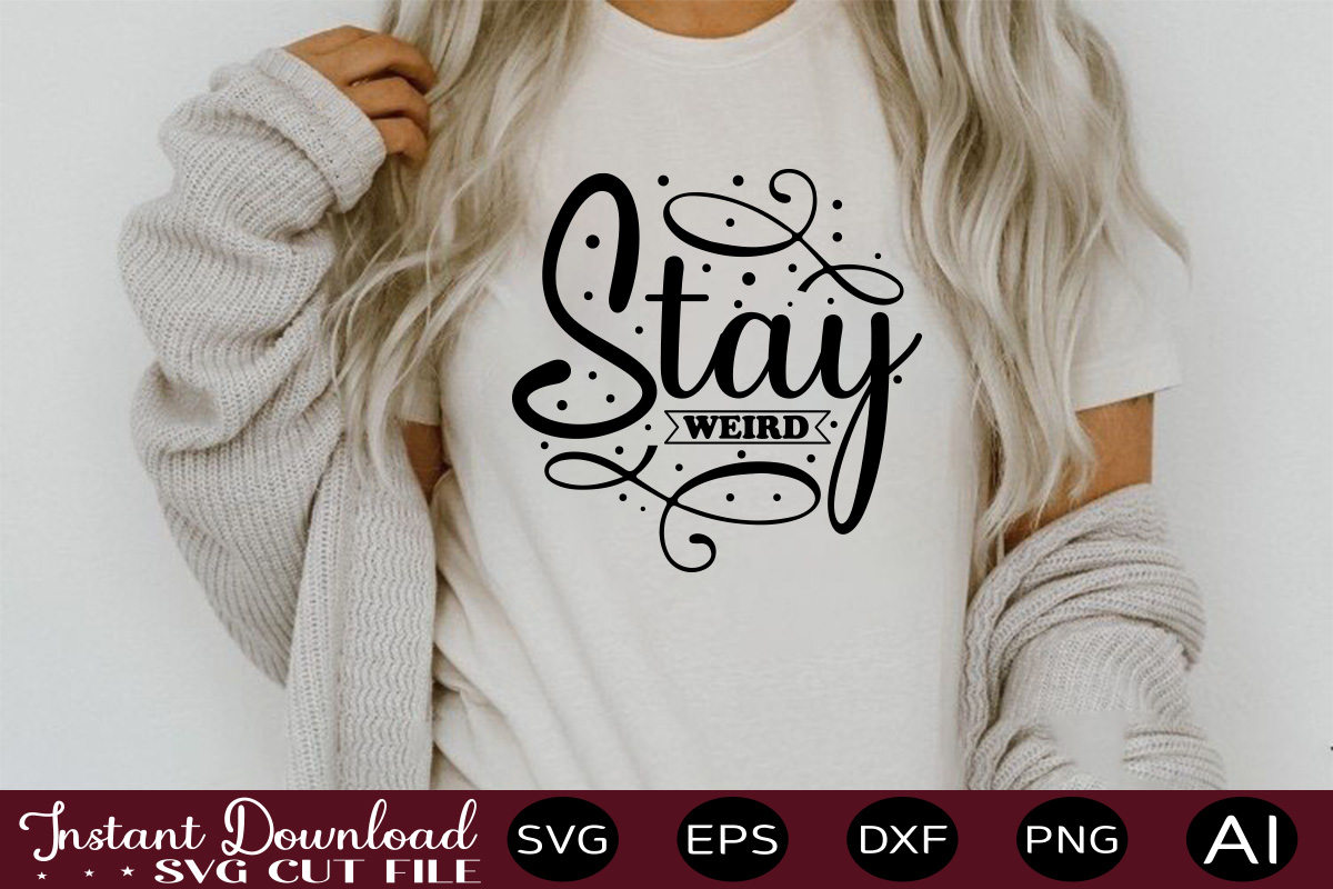 Stay Weird t shirt design,Keychain Pattern SVG Bundle, Keychain ...