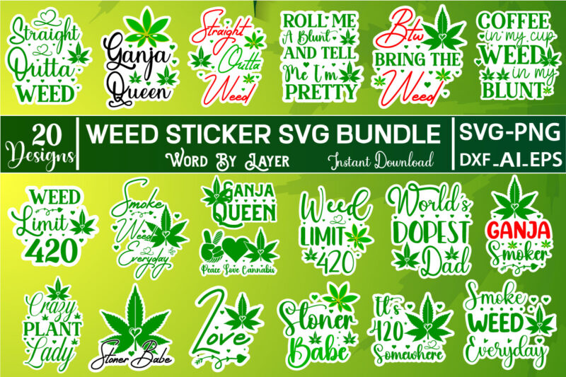 Weed Sticker SVG Bundle weed sticker svg bundle, weed sticker svg, weed sticker, weed sticker png, weed sticker svg bundle, weed sticker design, weed design, weed sticker bundle, sticker bundle,