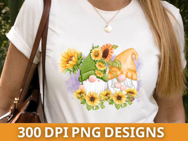 Sunflower sublimation gnomies design