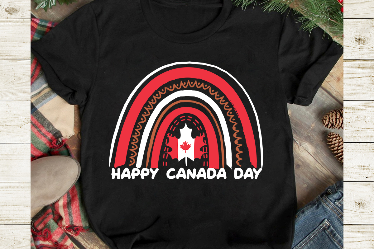 Happy Canada Day T Shirt Design Happy Canada Day Svg Cut File Canada Svg Canada Flag Svg