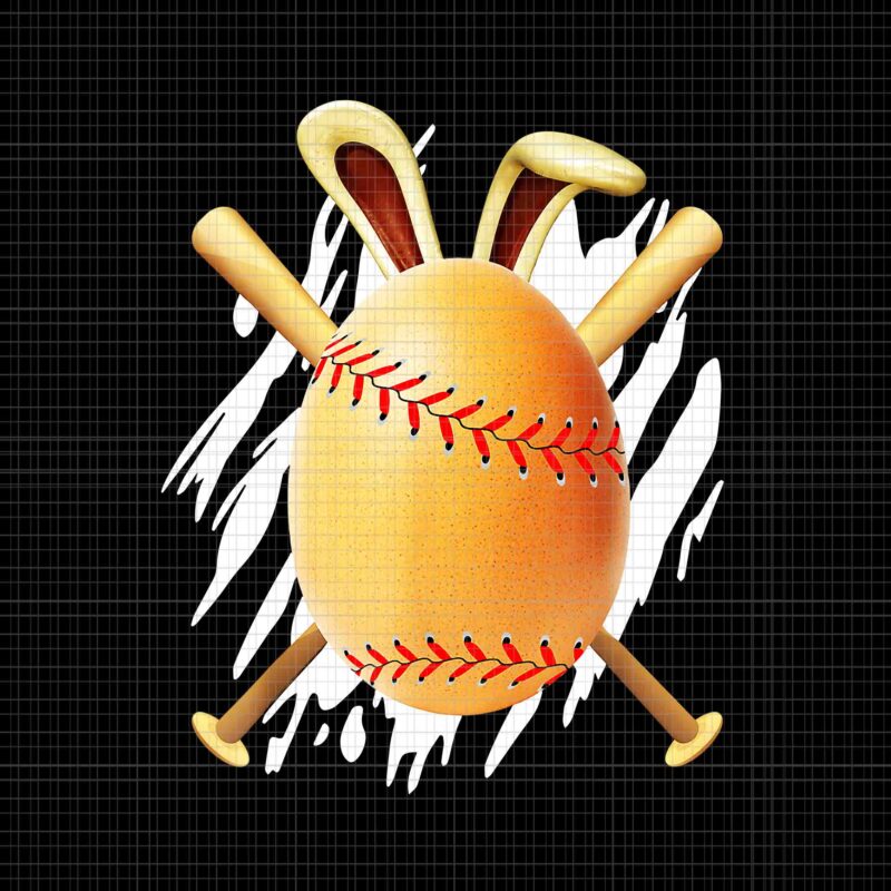 Happy Easter Egg Hunting Baseball Bunny Ears Lover Png, Easter Egg Baseball Png, Bunny Baseball Png, Easter Egg Baseball Png