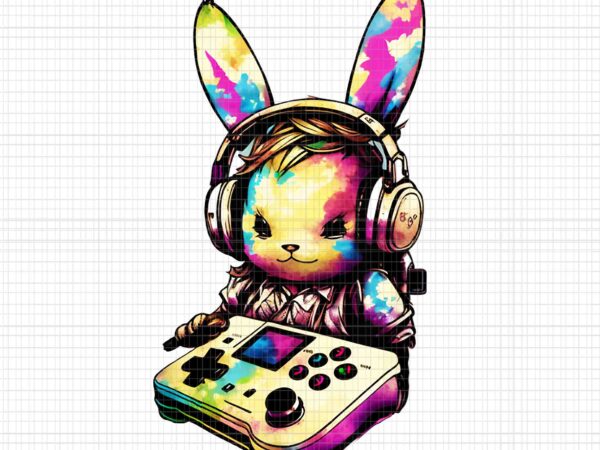 Easter day boys gamer png, video game controller bunny, bunny gamer png, easter game png, bunny 2023 png, easter day png vector clipart