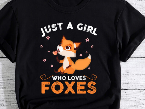 Cute fox design for women girls vulpes animal fox lovers t-shirt pc