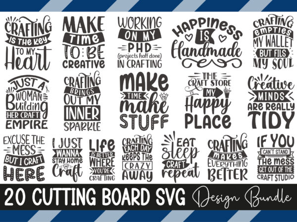 Cutting board svg design bundle