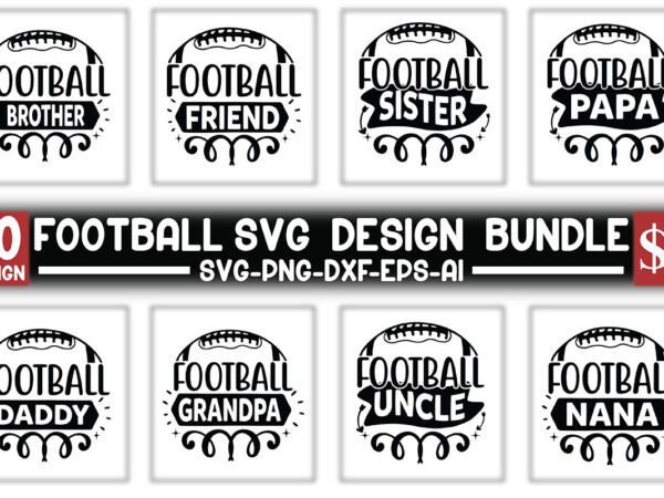 Football svg design bundle