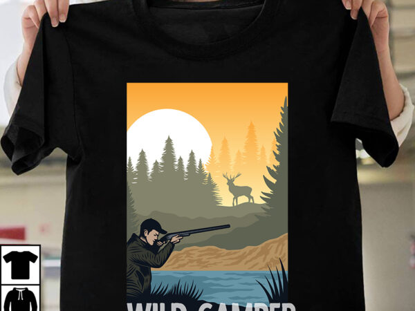 Wild camper t-shirt design, wild camper svg design, camping is my happy place t-shirt design, camping is my happy place t-shirt design , camping crew t-shirt design , camping crew