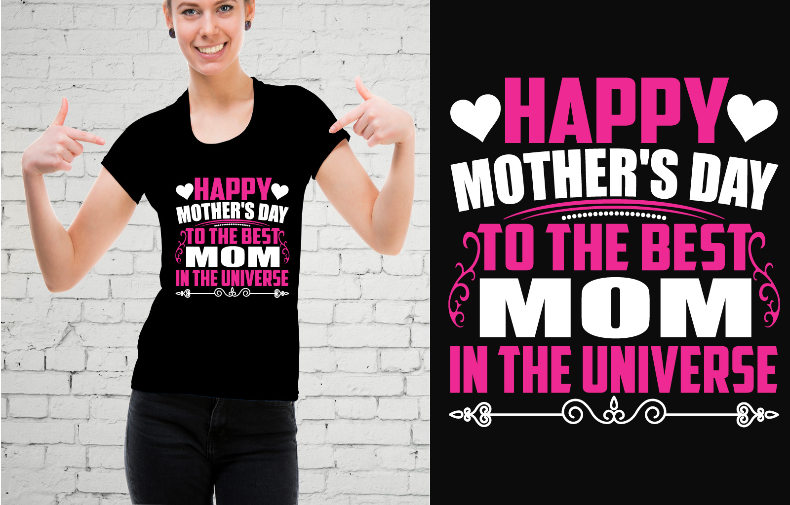 Happy Mother's Day To The Best Mom In The Universe T-Shirt - Buy t ...