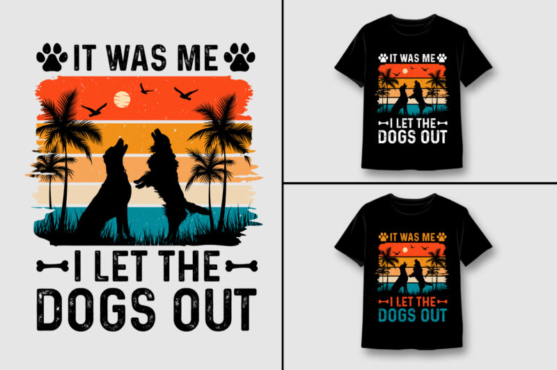 Sunset Retro Vintage Colorful T-Shirt Design