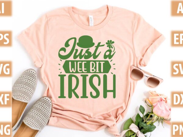 Just a wee bit irish vector clipart