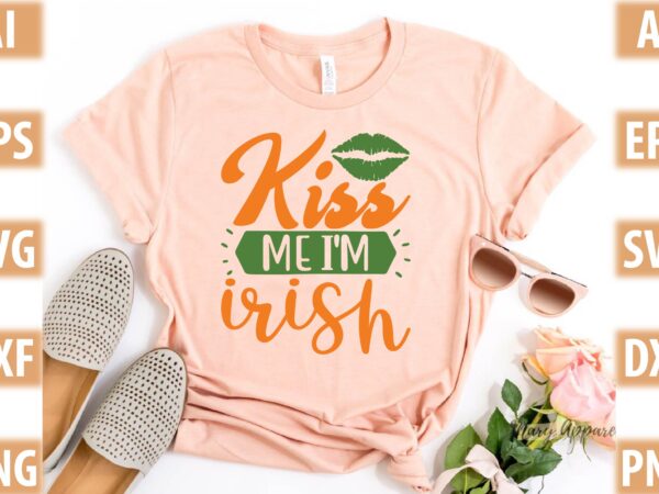 Kiss me i’m irish t shirt vector art