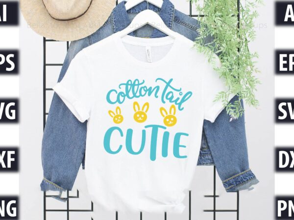 Cotton tail cutie t shirt vector file