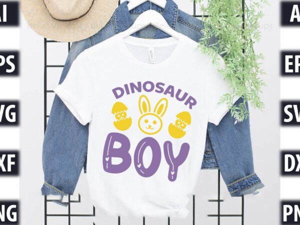 Dinosaur boy t shirt vector illustration