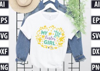 My first Easter – Girl t shirt designs for sale