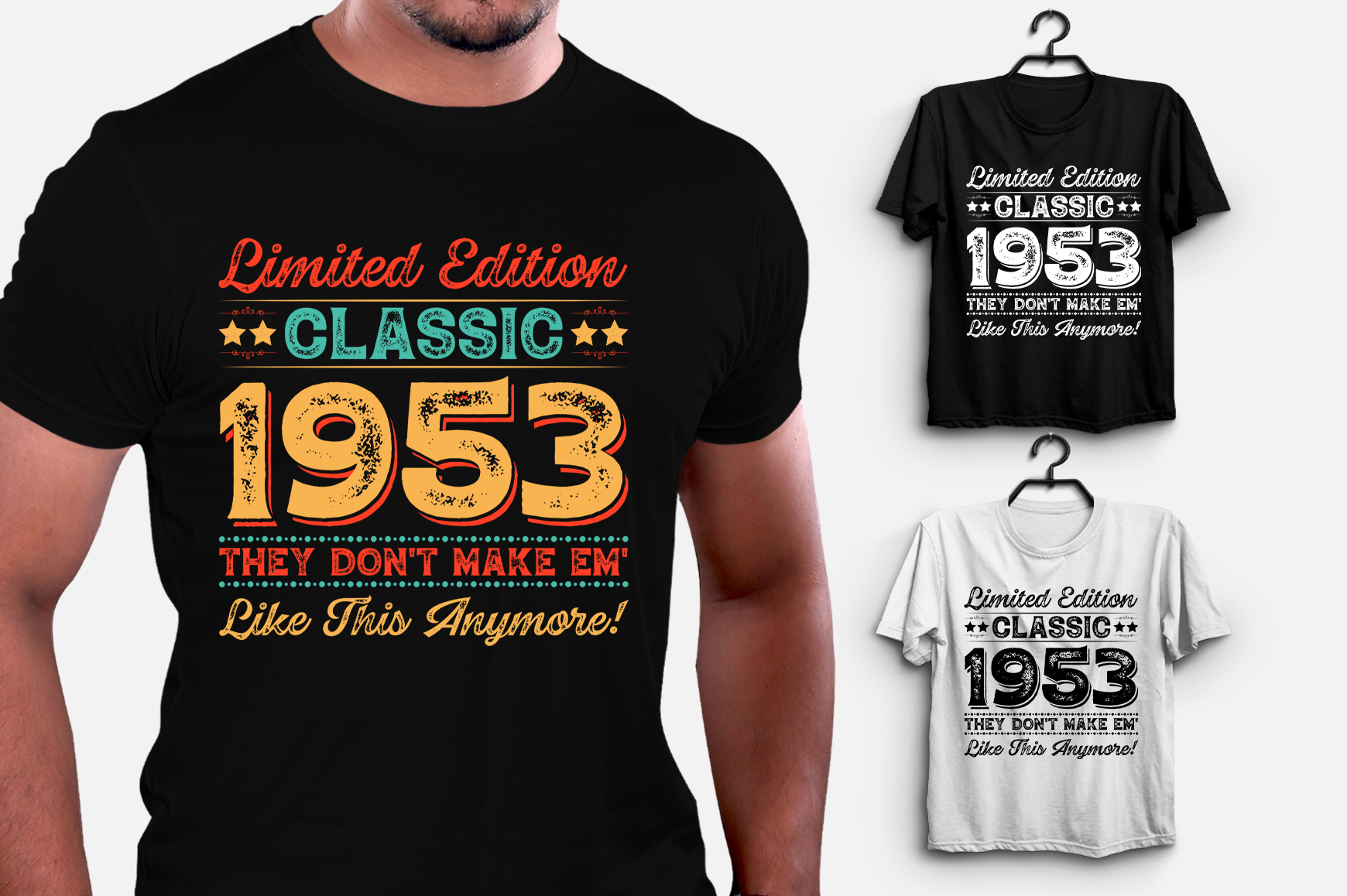 Limited Edition Classic 1953 Birthday T-Shirt Design - Buy t-shirt designs