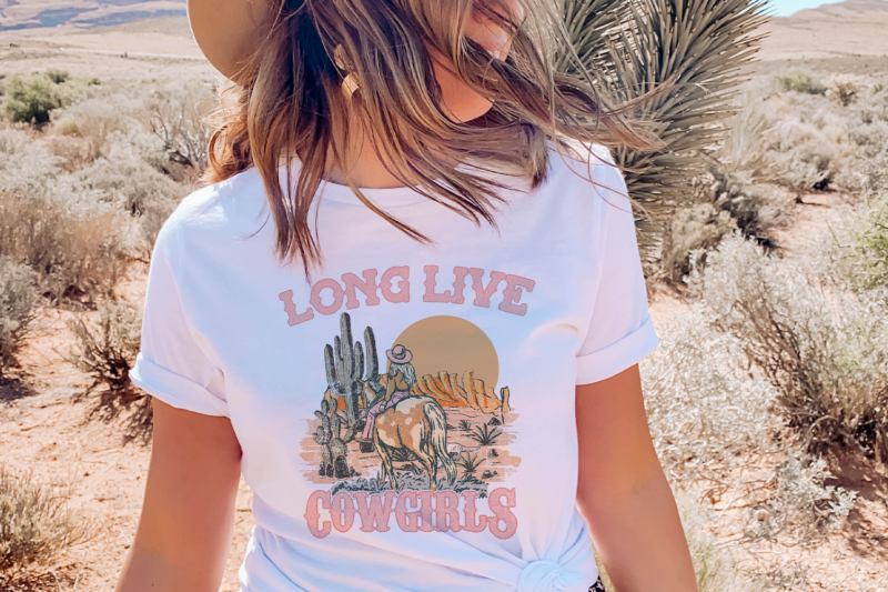 Long Live Cowgirls Tshirt Design